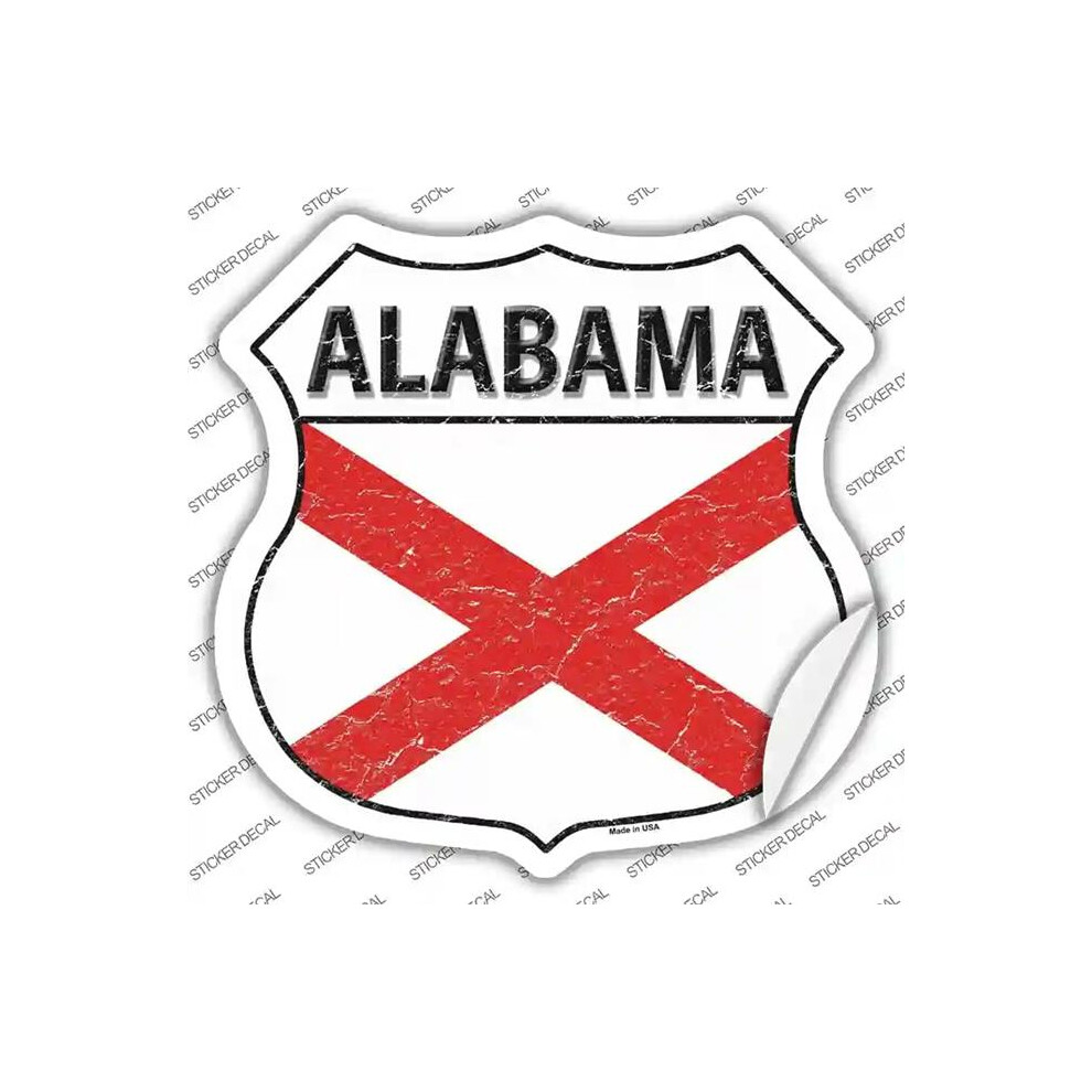 Photos - Other Electrical Equipment Smart Blonde HS-109s-L Alabama Flag Novelty Highway Shield Sticker Decal - Large