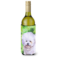 Caroline's Treasures Bichon Frise St. Patrick's Deko-Flaschen-Hugger, 750 ml, mehrfarbig