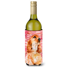 Caroline's Treasures Cocker Spaniel Love Deko-Flasche Hugger, 750 ml, mehrfarbig