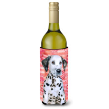 """"Caroline's Treasures Dalmatian Puppy Love Decorative Bottle Hugger 750ml Multicolor""""
