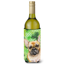 Caroline's Treasures French Bulldog St Patrick's Decorative Bottle Hugger 750ml Multicolor