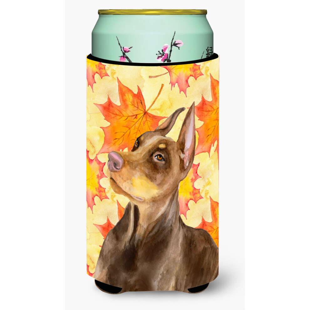 Caroline's Treasures       Doberman Pinscher, bo   te d   corative d'automne, grand mod   le multicolore