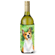 "Caroline's Treasures Basenji St Patrick's Garrafa Decorativa, 750ml, Multicolor"
