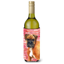 Caroline's Treasures German Boxer Love Deko-Flasche Hugger 750 ml, mehrfarbig