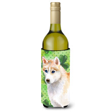 "Caroline's Treasures Siberian Husky St. Patrick's Garrafa Decorativa, 750ml, Multicolor"