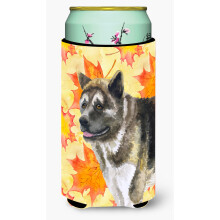 Caroline's Treasures American Akita Fall Decorative Can Hugger Tall Boy Multicolor""""
