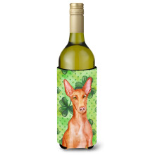 """"Caroline's Treasures Pharaoh Hound St Patrick's Decorative Bottle Hugger 750ml Multicolor""""