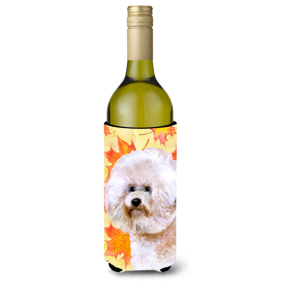 „„Caroline's Treasures Bichon Frise #2 Jesienny Ozdobny Pojemnik Na Butelkę 750 Ml Wielokolorowy”-image