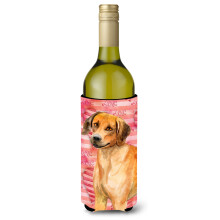Caroline's Treasures Rhodesian Ridgeback Love Deko-Flasche Hugger 750 ml, mehrfarbig