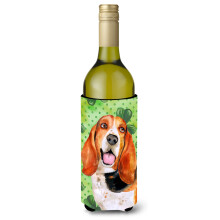 Caroline's Treasures Basset Hound St. Patrick's Deko-Flaschenumarmung, 750 ml, mehrfarbig