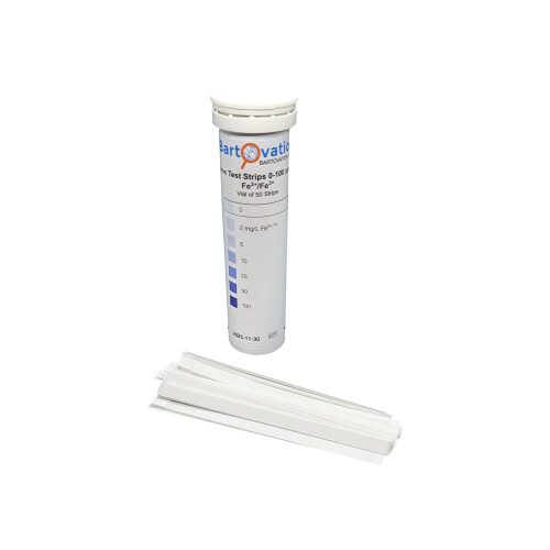 Διαθέσιμες Ταινίες Δοκιμής Σιδήρου, 0-100 ppm [Βαζάκι 50 Ταινιών] για Μετρήσεις Σιδήρου