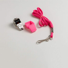 American Whistle Corporation American Classic Whistle - 126 db massiv messingfl?jte med snore og Safe-T-Tip - Made in America (Hot Pink)