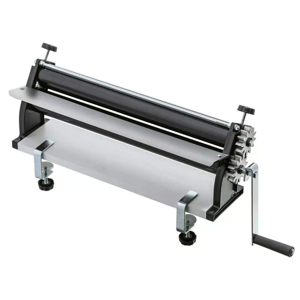 DKN 19-Inch Pizza Dough Roller Machine with Hand Crank - Pasta Maker  Dough Sheeter Features Non-Stick Rollers with Thickness Control - Solid Steel an