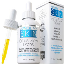 Admire My Skin Vitamine C Gua Sha Olie voor het Gezicht - Biologische Gezichtsolie voor een Stralende Huid met Argan & Rozenbottelolie - Voor een Dauw