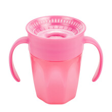 Milestones, Cheers360, Schnabeltassenloser Übergangsbecher, Ab 6 Monaten, Rosa