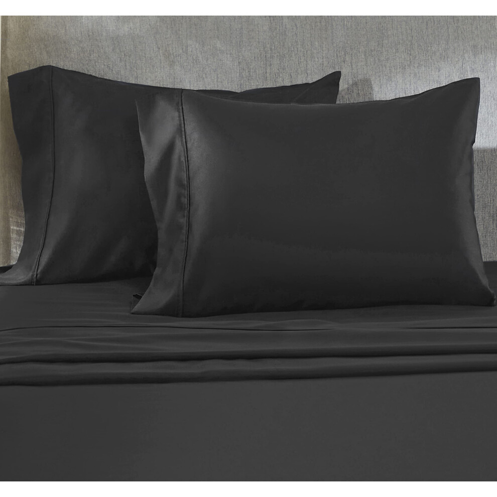California Design Den Lot de 2 taies d'oreiller 100 % coton pour oreillers king size Taies d'oreiller de luxe en satin 400 fils/cm    Assortis     no