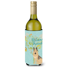 Caroline's Treasures Welcome Friends Deutscher Schferhund Deko-Flasche Hugger 750 ml Mehrfarbig