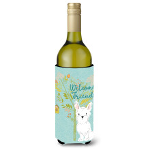 """"Caroline's Treasures Welcome Friends Westie Decorative Bottle Hugger 750 ml Multicolor""""
