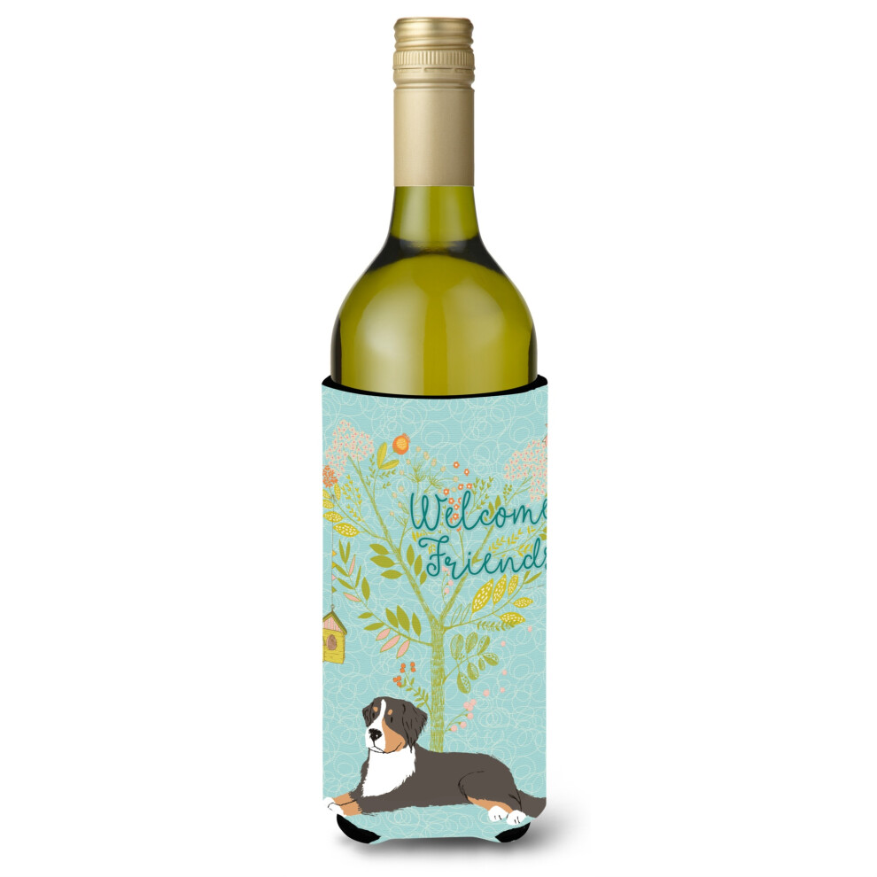 Coffret D Coratif Pour Bouteille 750 Ml Motif Bouvier Bernois, 750 Ml, Multicolore, De Caroline's Treasures-image