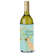""""Caroline's Treasures Welcome Friends Fawn Dane Cropped Ears Decorative Bottle Hugger 750 ml Multicolor""""