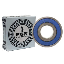 PGN (10 pack) 6203-2RS Roulement - Roueur a billes scelle en acier chrome lubrifie - Roulements 17x40x12 mm avec joint en caoutchouc et support d