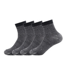 Caudblor Herr Merinoull Vandringssockor-Varm Crew Vinter Ankel för Trekking,Cykling,Multi Prestanda,4 Pack