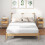 Costway 2Pcs Bamboo Nightstand Bedside Table Modern Side Table Storage Cabinet w/Drawer 3