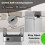 Costway Slim Kitchen Trash Can 50L Automatic Sensor Garbage Can with Wing Lids 5