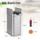Costway Slim Kitchen Trash Can 50L Automatic Sensor Garbage Can with Wing Lids 2