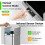 Costway Slim Kitchen Trash Can 50L Automatic Sensor Garbage Can with Wing Lids 8