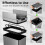 Costway Slim Kitchen Trash Can 50L Automatic Sensor Garbage Can with Wing Lids 9