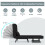 Costway Convertible Single Folding Sofa Bed Sleep Chair 6 Positions Adjustable Backrest 9