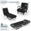 Costway Convertible Single Folding Sofa Bed Sleep Chair 6 Positions Adjustable Backrest 2