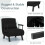 Costway Convertible Single Folding Sofa Bed Sleep Chair 6 Positions Adjustable Backrest 8