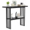 Costway 2-tier Console Table Sofa Table Modern Entryway Table-Black 1