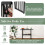 Costway 2-tier Console Table Sofa Table Modern Entryway Table-Black 8