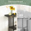 Costway 2-tier Console Table Sofa Table Modern Entryway Table-Black 9
