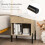 Costway Mid Century Modern Nightstand Bed Side Table w/Charging Station-Natural 6