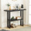 Costway 2-tier Console Table Sofa Table Modern Entryway Table-Black 3
