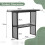 Costway 2-tier Console Table Sofa Table Modern Entryway Table-Black 2