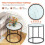 Costway Glass End Table 50cm Round Side Table Modern Coffee Accent Table 8
