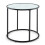 Costway Glass End Table 50cm Round Side Table Modern Coffee Accent Table 9