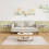 Costway Mid Century Modern Nightstand 2-Tier Bedside Table w/Shelves-White 7