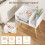 Costway Mid Century Modern Nightstand 2-Tier Bedside Table w/Shelves-White 8