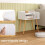 Costway Mid Century Modern Nightstand 2-Tier Bedside Table w/Shelves-White 5