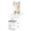Costway Small Makeup Vanity Desk Dressing Table Set with Mirror and Lights 1