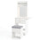 Costway Small Makeup Vanity Desk Dressing Table Set with Mirror and Lights 9