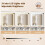 Costway Modern Vanity Set Dressing Table and Chair Set w/ Adjustable Brightness 7