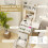 Costway Small Makeup Vanity Desk Dressing Table Set with Mirror and Lights 2