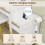 Costway Modern Vanity Set Dressing Table and Chair Set w/ Adjustable Brightness 9